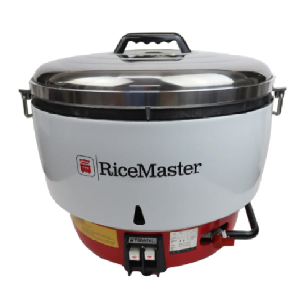 Town RS-55N-R 21 Inch Gas Rice Cooker with 55 Cup Uncooked Capacity 24400 BTU