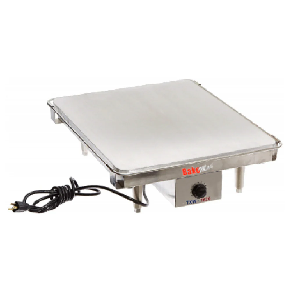 BakeMax BMTXW1620 16 Inch Tortilla Warmer Aluminum Platen Electric with Temperature Dial