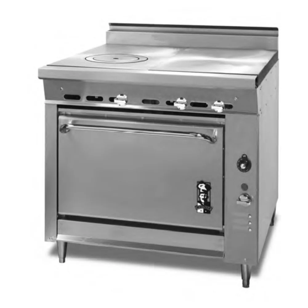 Montague Company 36-16 Gas Range 36 Inch with Open Cabinet Base 75000 BTU Montague Company 36-16 Gas Range 36 Inch with Open Cabinet Base 75000 BTU