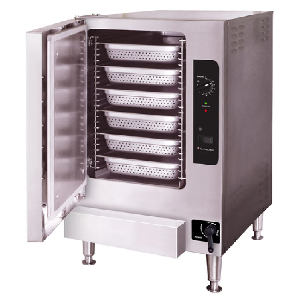 Cleveland 22CGT6.1_NAT 22 Inch Electric SteamChef Convection Steamer with 6 Pan Capacity