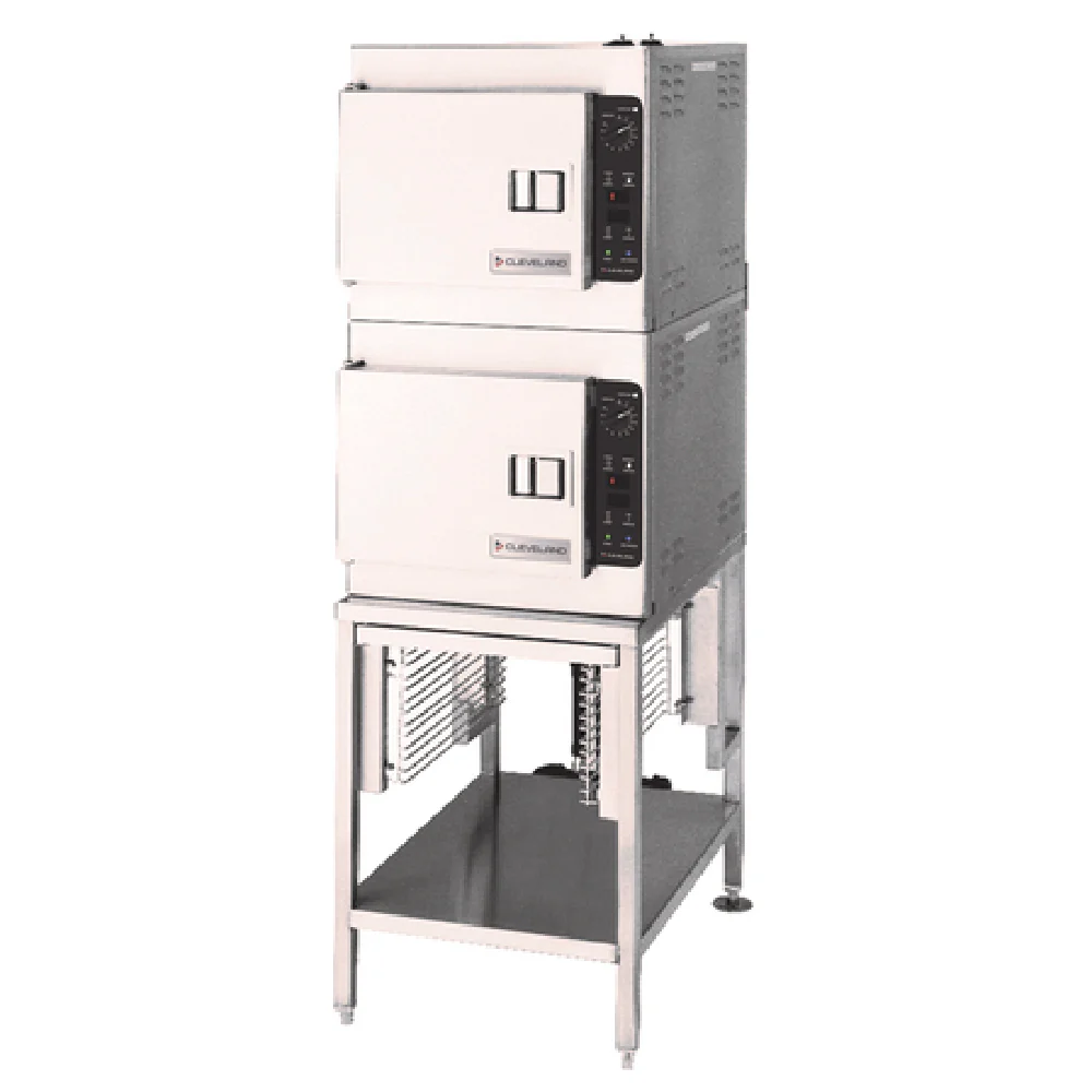 Cleveland (2) 21CET8_240/60/1 24 Inch Electric Convection Steamer Stainless Steel with Double Stack 16 kW Cleveland (2) 21CET8_240/60/1 24 Inch Electric Convection Steamer Stainless Steel with Double Stack 16 kW