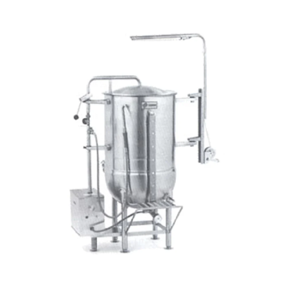 Legion LTCR-80 80-gallon Direct Steam Coffee Kettle Stainless Steel with Dome Cover
