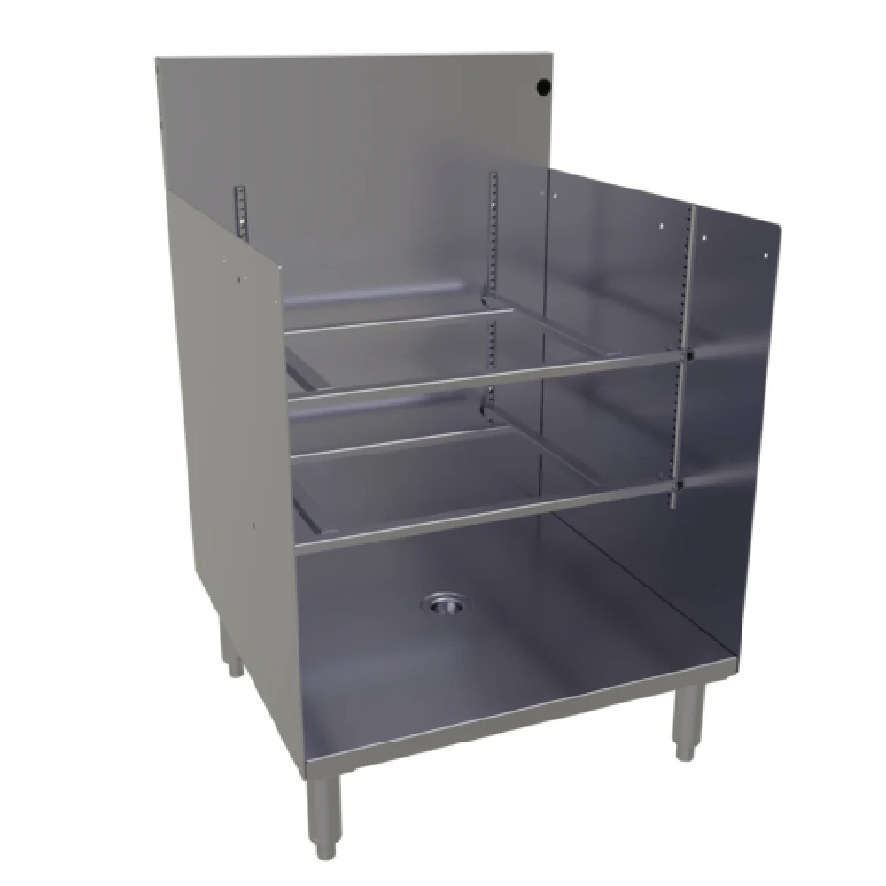 Glastender GRB-24 24 Inch Open Top Underbar Glass Rack Storage Unit Stainless Steel Glastender GRB-24 24 Inch Open Top Underbar Glass Rack Storage Unit Stainless Steel