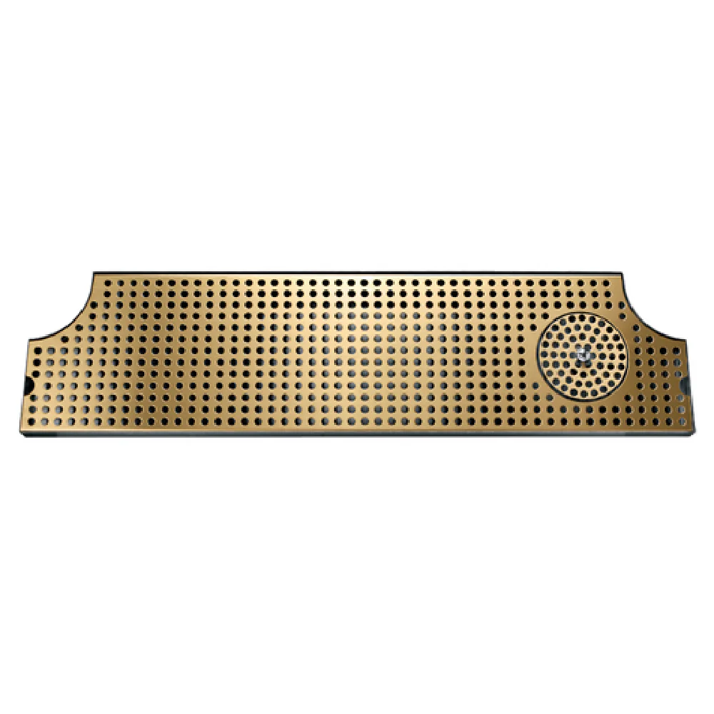 Micro Matic DP-MET-H-PVD-52GR-Z 52 Inch Drip Tray Trough with Glass Rinser Stainless Steel