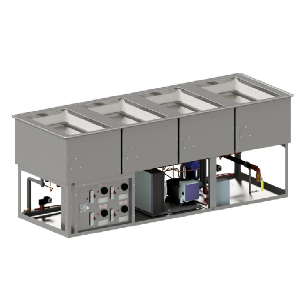 Atlas Metal WQHC-3 Individual Hot/Cold Food Drop-In 3-pan Size Wet Or Dry Atlas Metal WQHC-3 Individual Hot/Cold Food Drop-In 3-pan Size Wet Or Dry