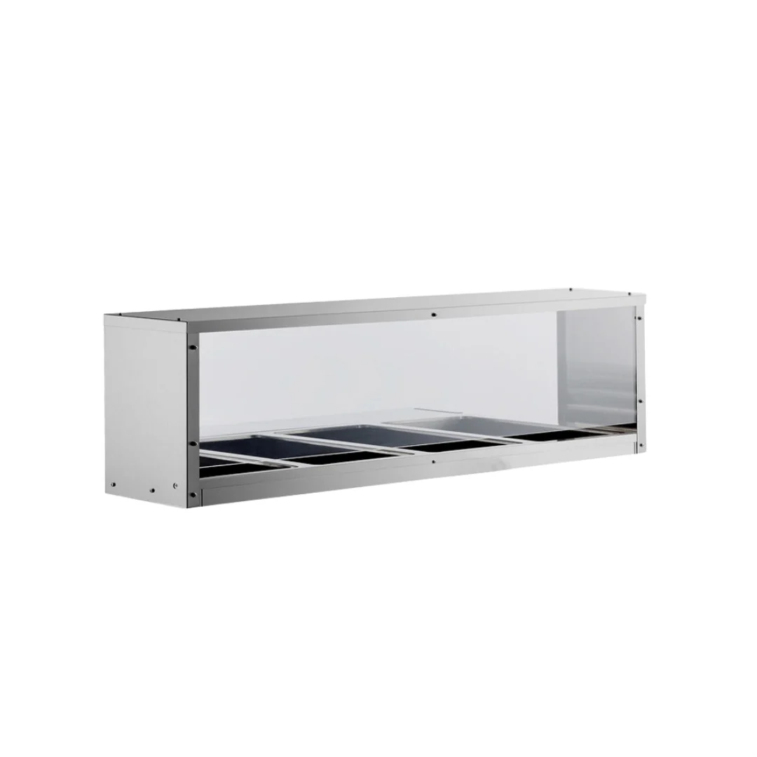 Atosa MROS-4ST 49 to 60 Inch Overshelf Sneezeguard Stainless Steel Atosa MROS-4ST 49 to 60 Inch Overshelf Sneezeguard Stainless Steel
