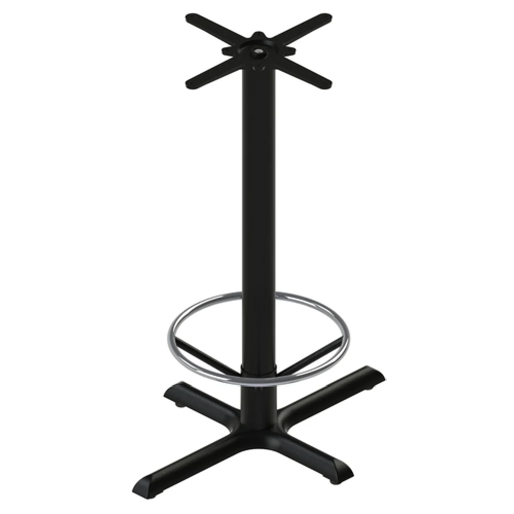FLAT Tech CT2056 30 Inch Cross Base Bar Height Table Base Cast Iron