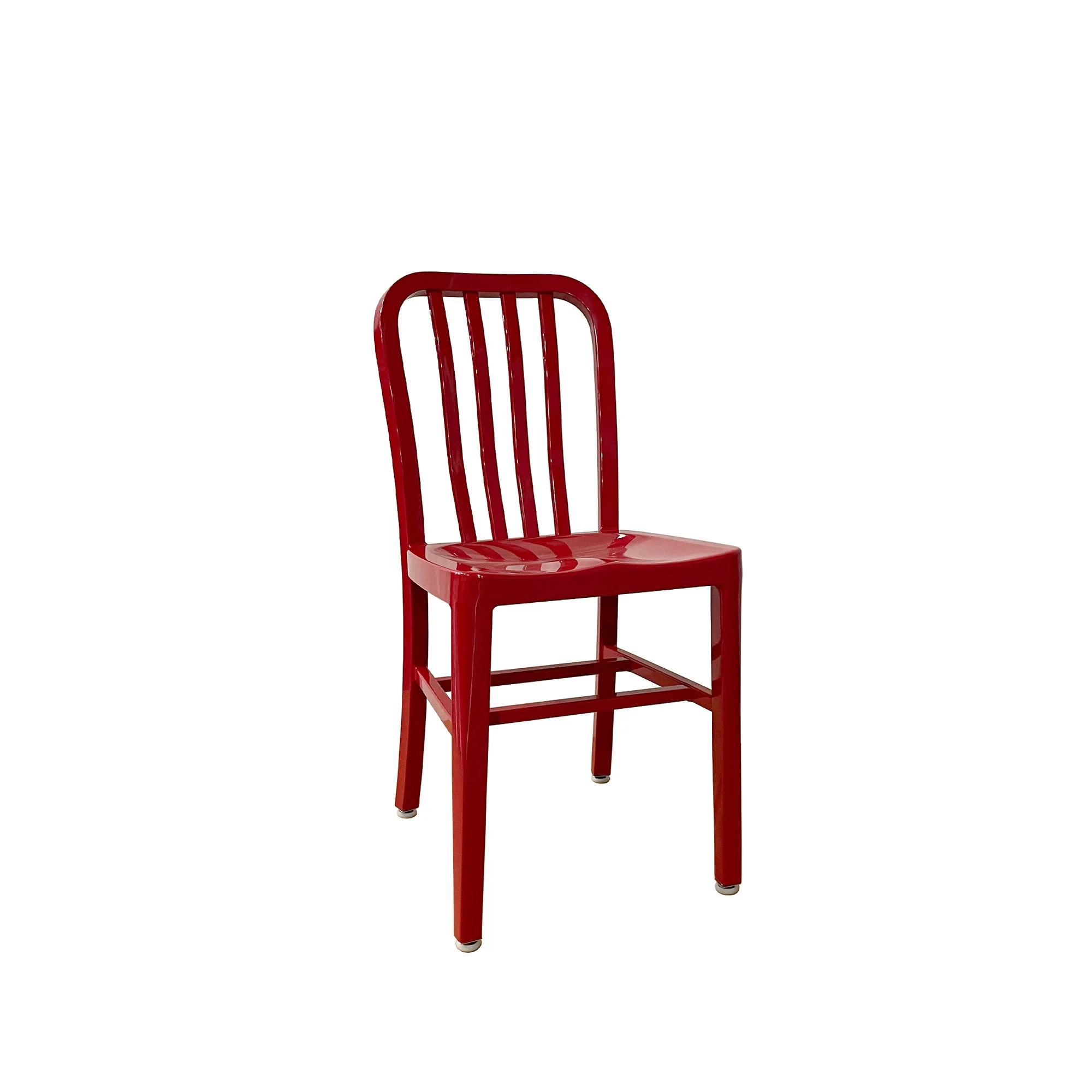 emuamericas, llc A1004-96 15 Inch Anna Side Chair Slat Back Saddle Seat Aluminum emuamericas, llc A1004-96 15 Inch Anna Side Chair Slat Back Saddle Seat Aluminum