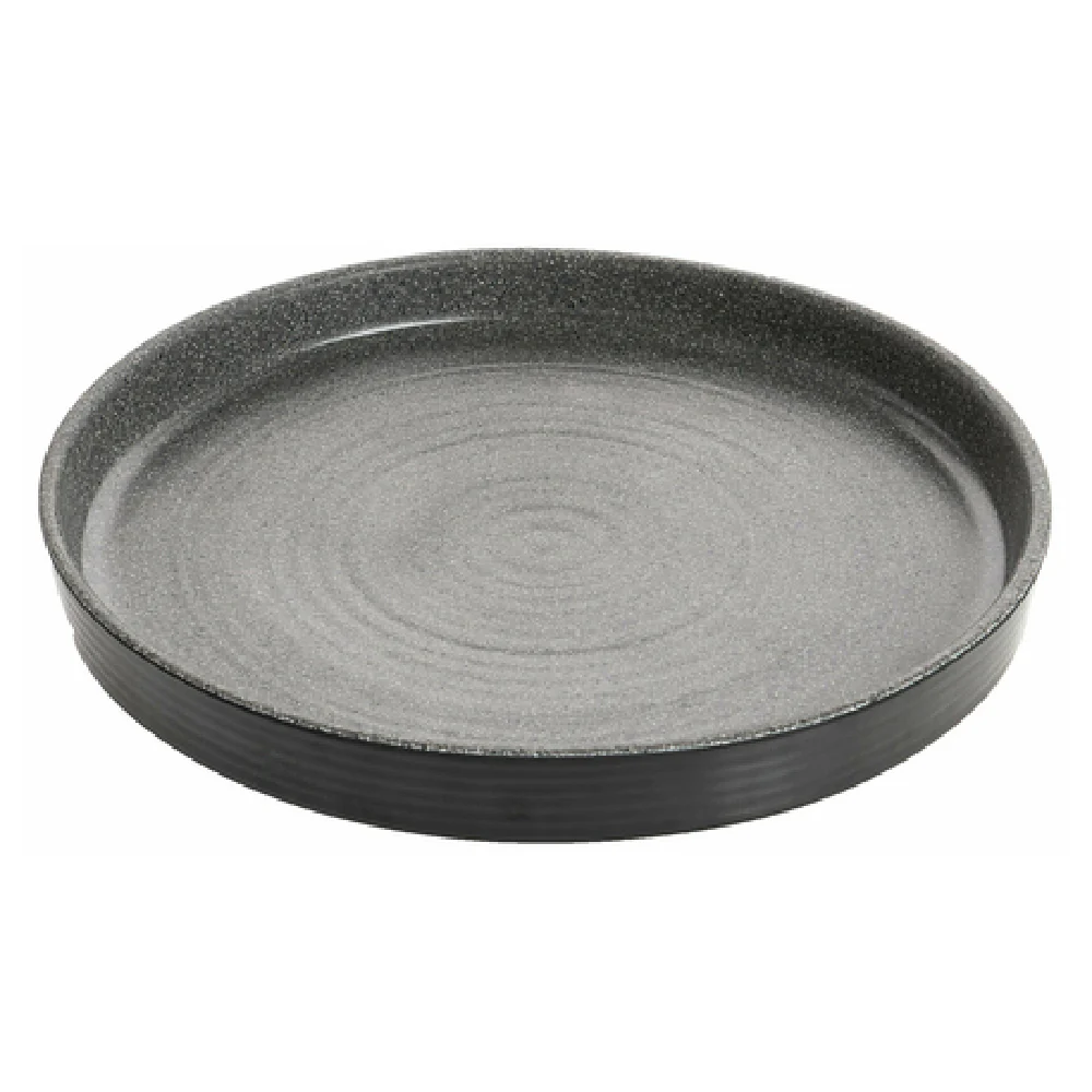 GET Enterprises INF214 8-1/3 Inch Cheforward Infuse Plate Melamine Grey GET Enterprises INF214 8-1/3 Inch Cheforward Infuse Plate Melamine Grey