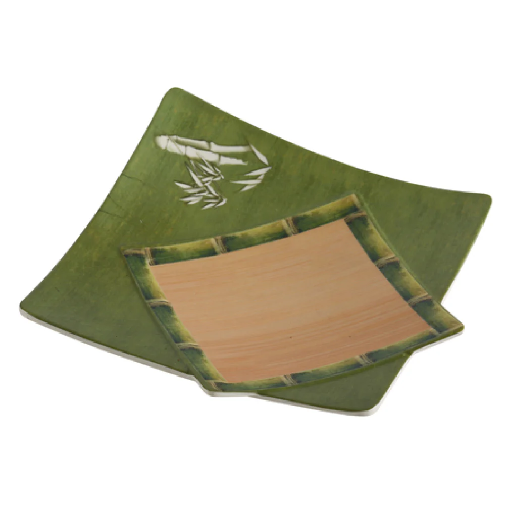 Yanco BA-1111 11 Inch Bamboo Style Plate Melamine Dishwasher Safe 12 Packs Yanco BA-1111 11 Inch Bamboo Style Plate Melamine Dishwasher Safe 12 Packs