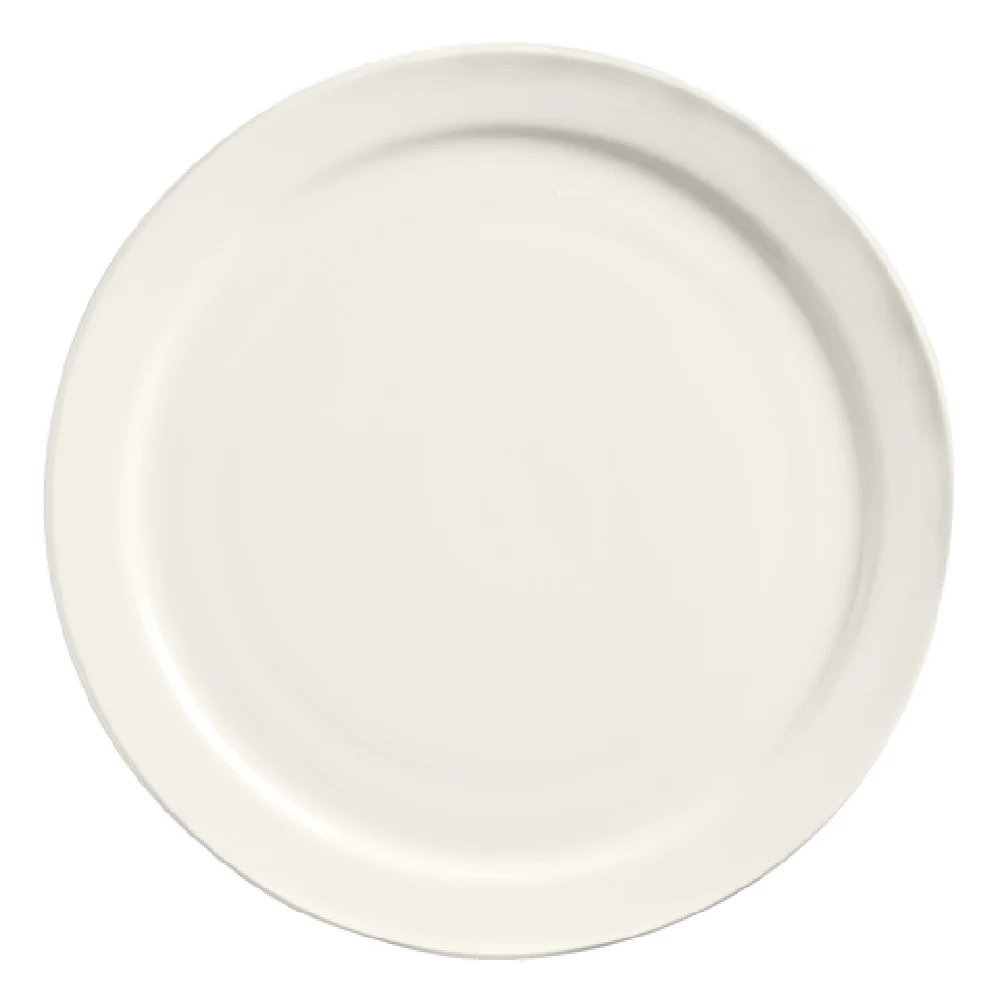 Libbey 740-901-818 8-1/8 Inch Round Plate Narrow Rim Cream White Porcelain