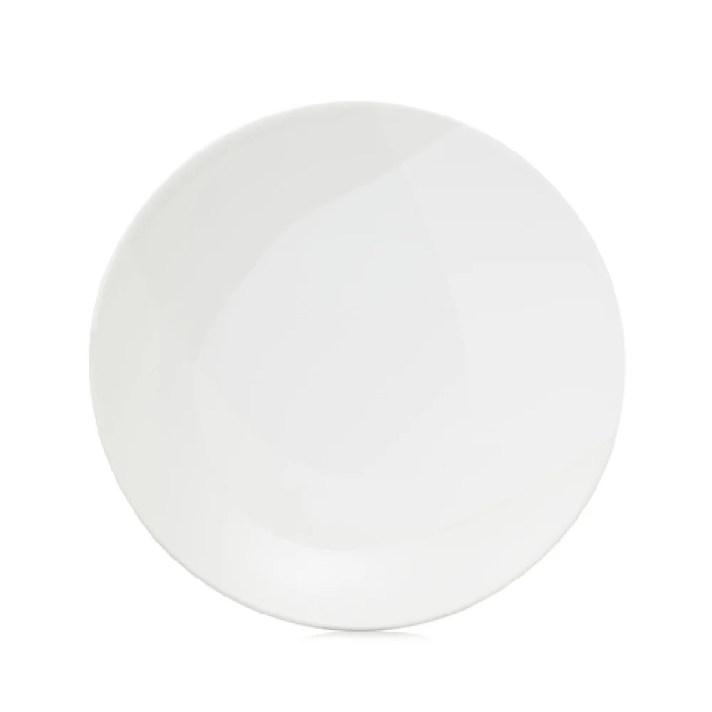 Revol 660928 12-1/5 Inch Diameter Round Dinner Plate Porcelain Coconut Milk Alabaster White Revol 660928 12-1/5 Inch Diameter Round Dinner Plate Porcelain Coconut Milk Alabaster White