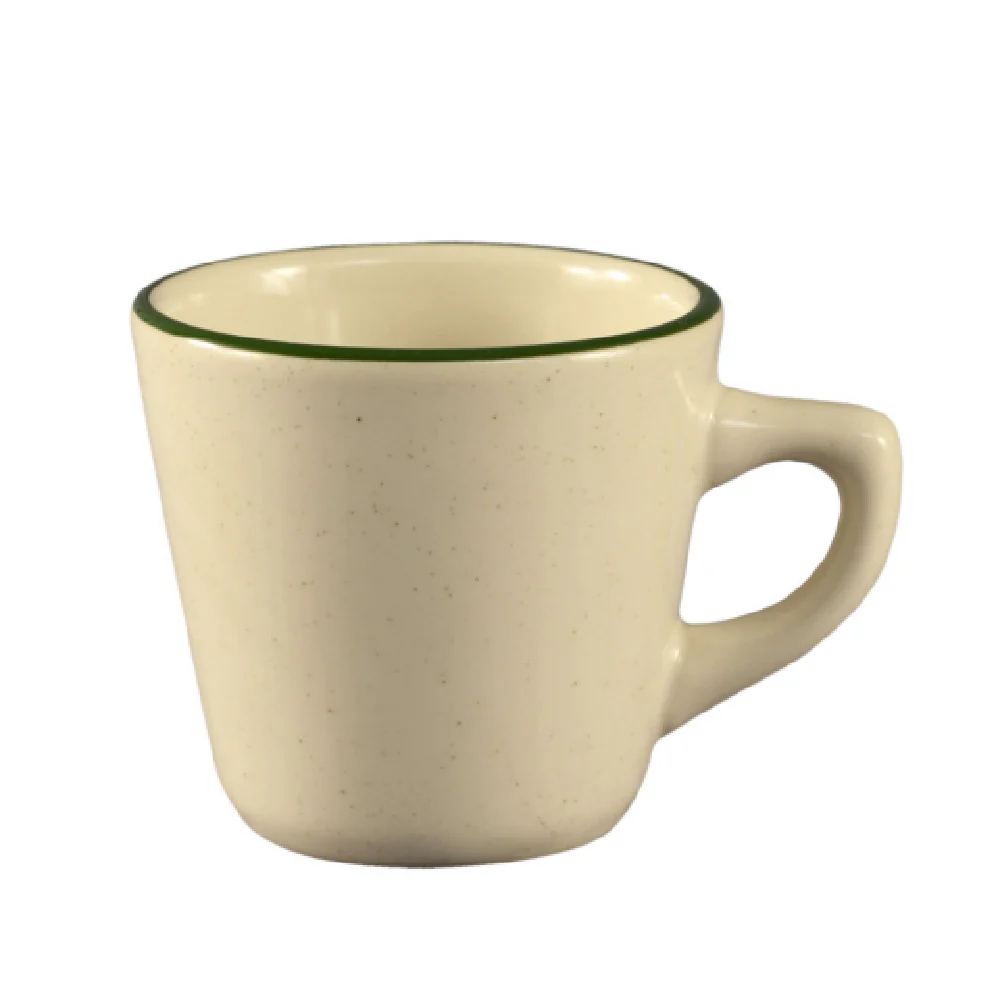 CAC China CES-1 7 Oz Emerald Coffee Cup Dishwasher Safe Stoneware
