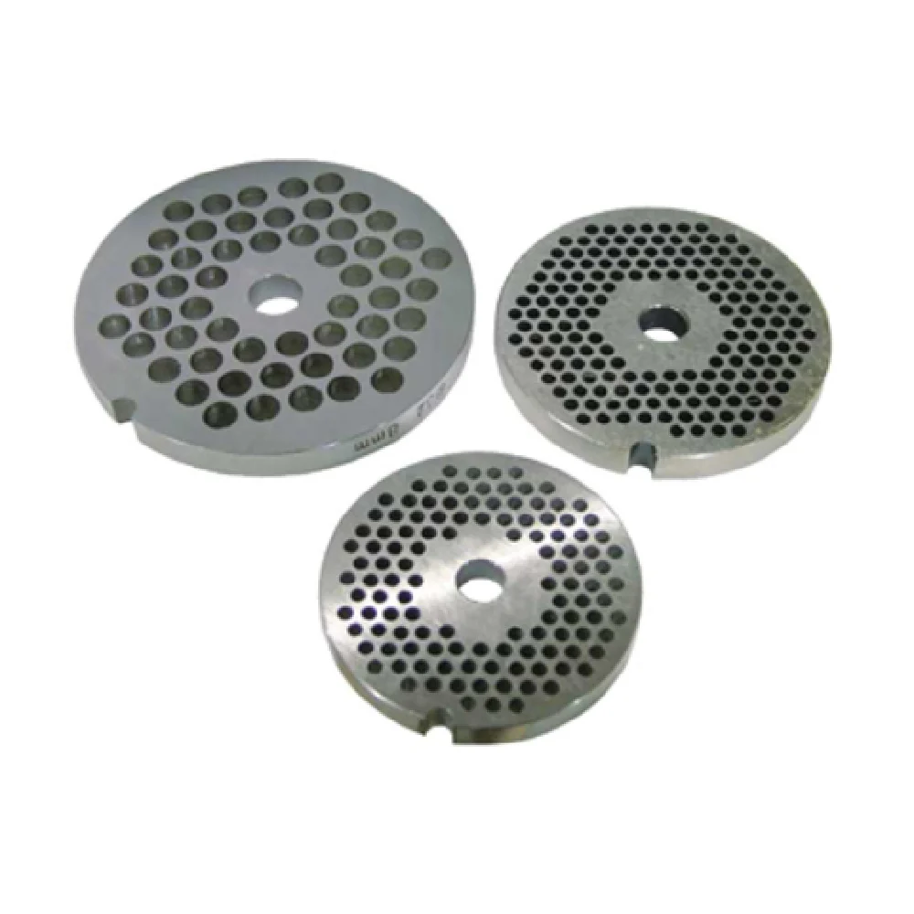 Omcan 11216 #12 5/16 Inch Hubless Meat Grinder Plate Hard Stainless Steel Omcan 11216 #12 5/16 Inch Hubless Meat Grinder Plate Hard Stainless Steel