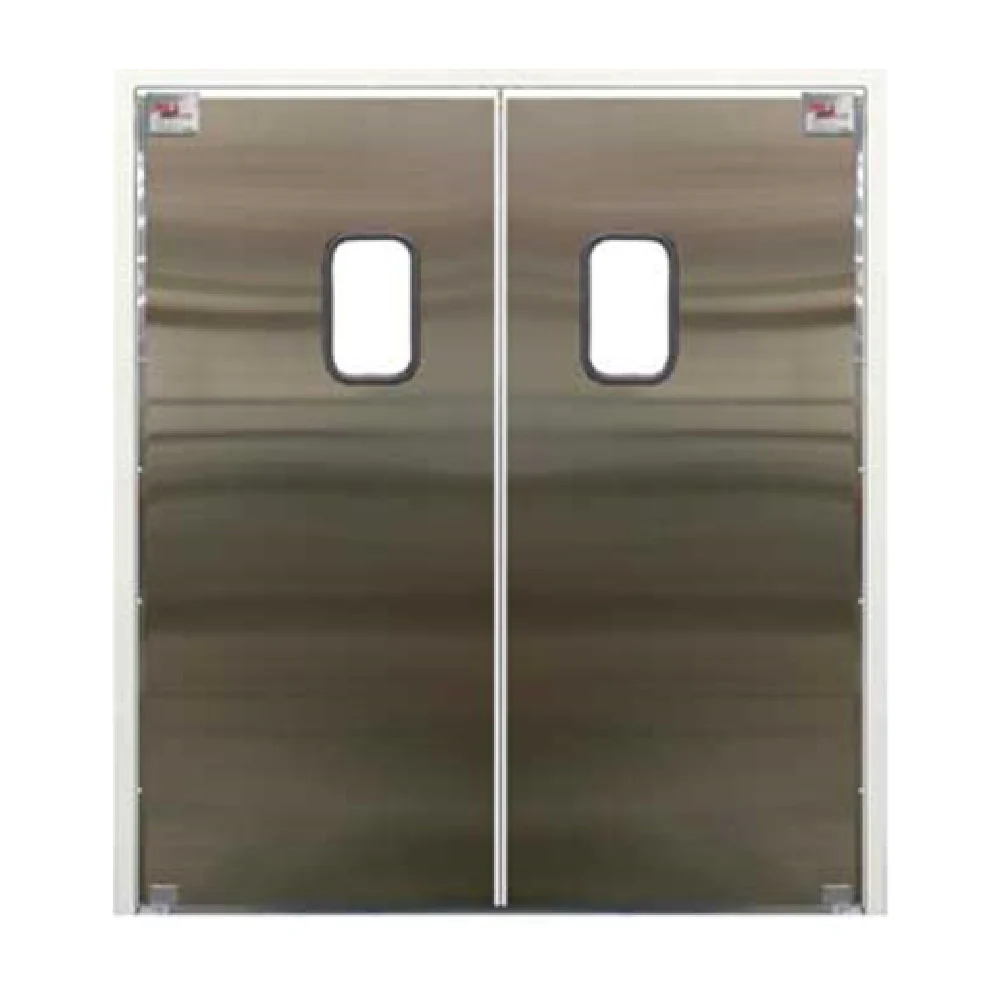 Curtron SPD-30-SS-DBL-4896 48 Inch Door 18 Gauge Wood Core Stainless Steel with Windows