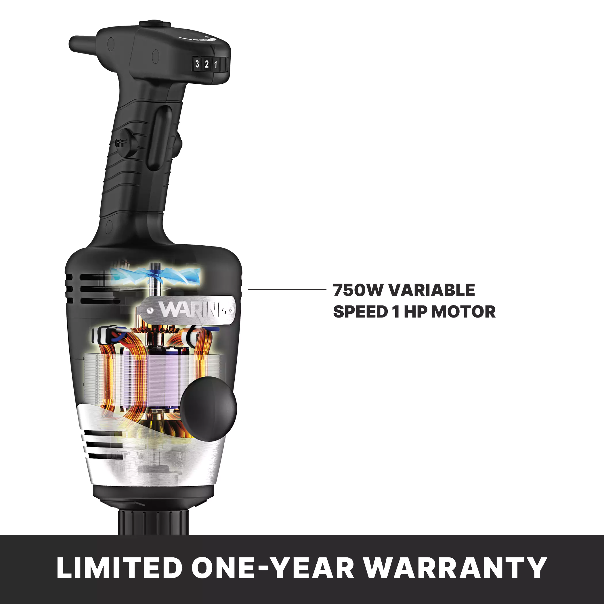 Waring WSB70AL 21 Inch Heavy Duty Immersion Blender Variable Speed 200 Quarts with Continuous ON Waring WSB70AL 21 Inch Heavy Duty Immersion Blender Variable Speed 200 Quarts with Continuous ON