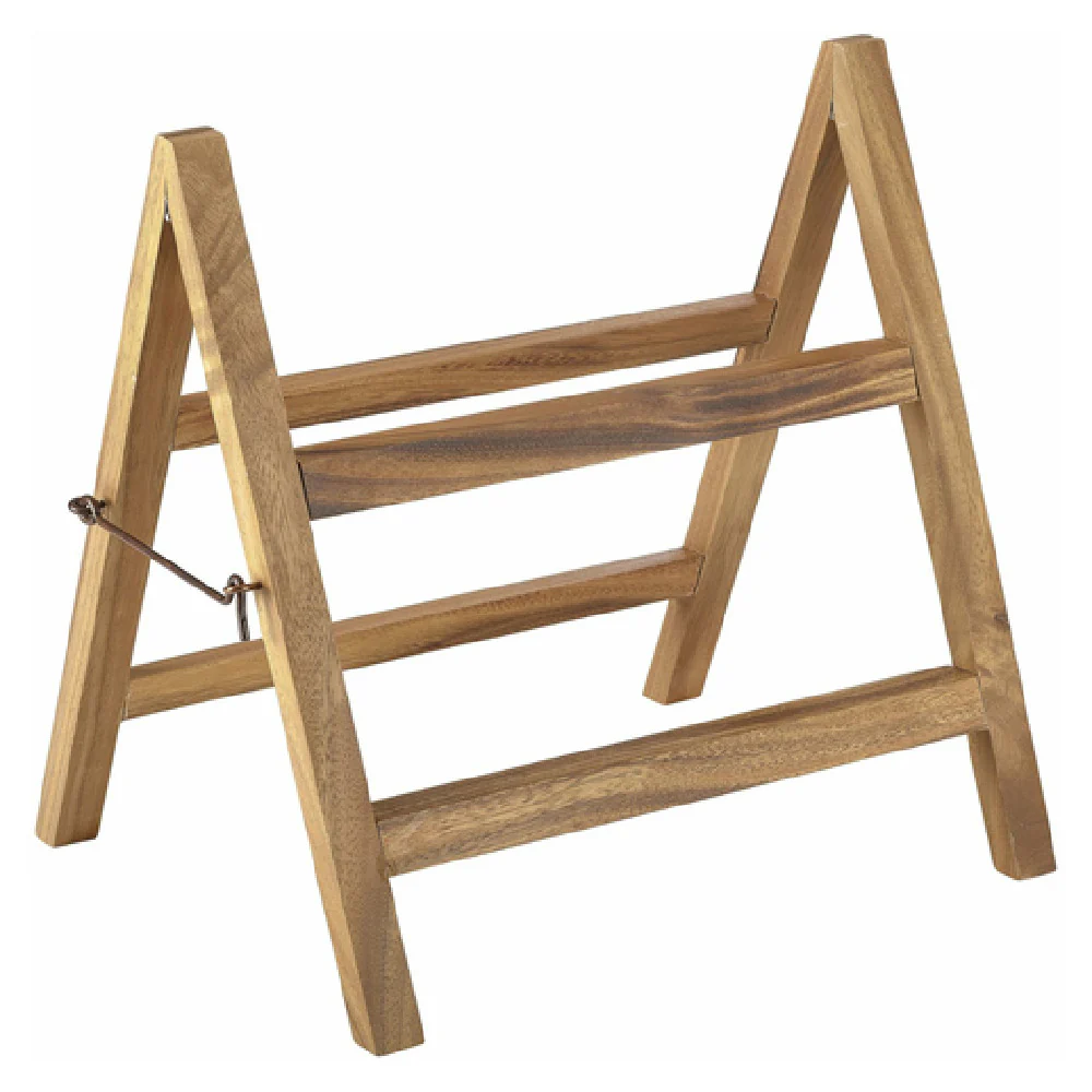 Steelite GWWDS1213 15 Inch Display Stand Acacia Wood with Tiered Design