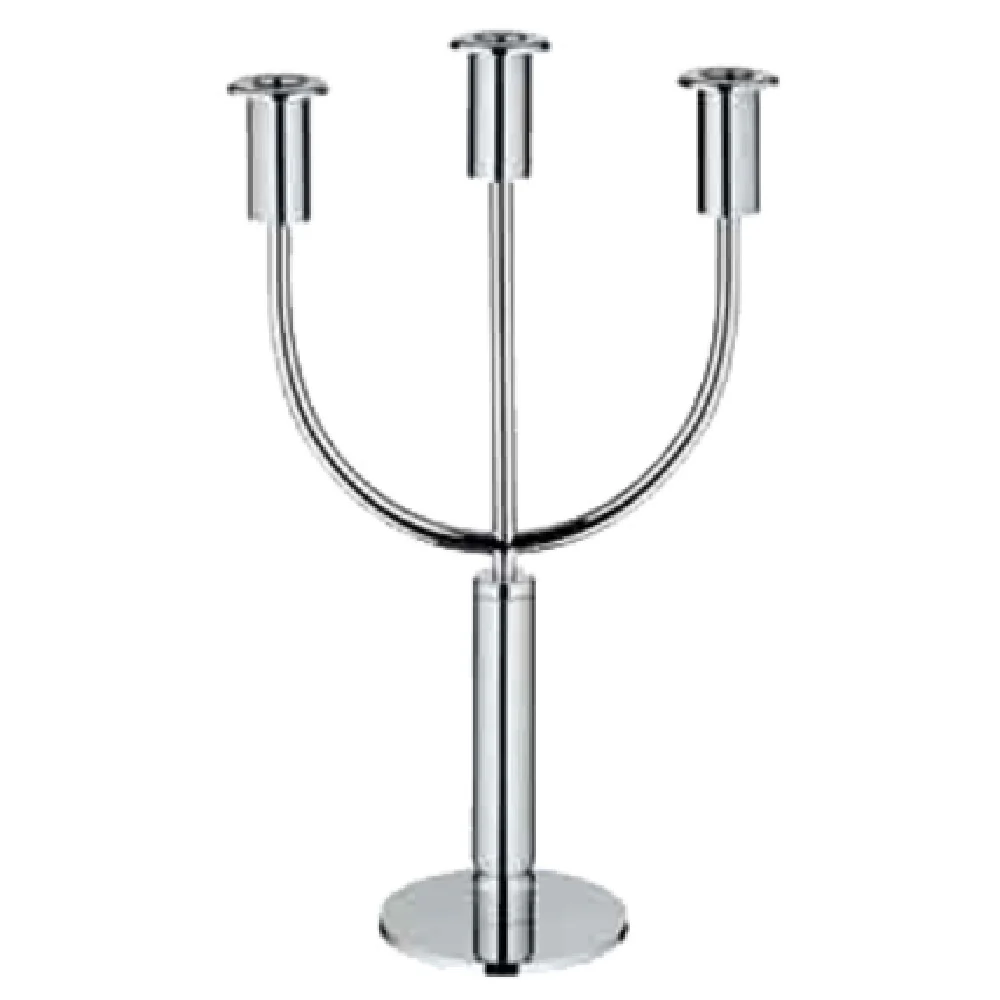 BauscherHepp 06.4753.6040 Candelabra 3-arms Partly Satin Finish Stainless Steel BauscherHepp 06.4753.6040 Candelabra 3-arms Partly Satin Finish Stainless Steel