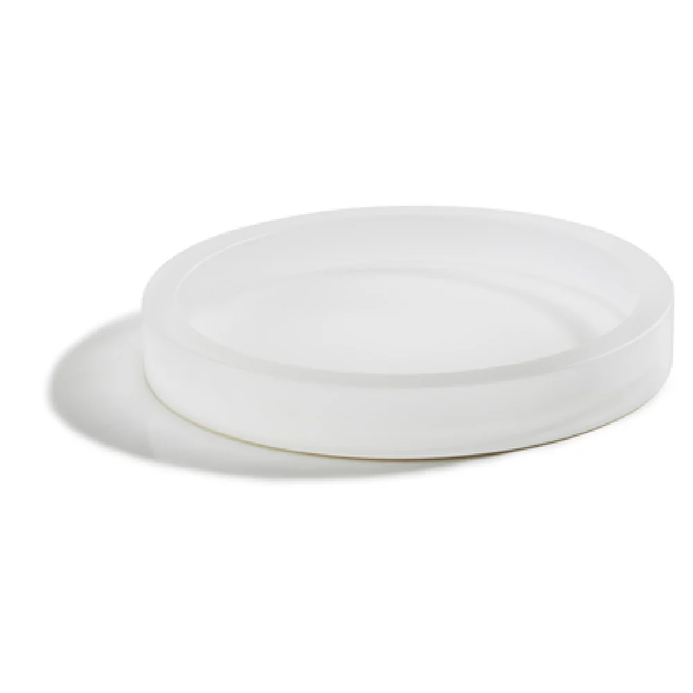 Revol 411518 11-Inch Round Resin Gourmet Tray Deep White Food Safe Revol 411518 11-Inch Round Resin Gourmet Tray Deep White Food Safe