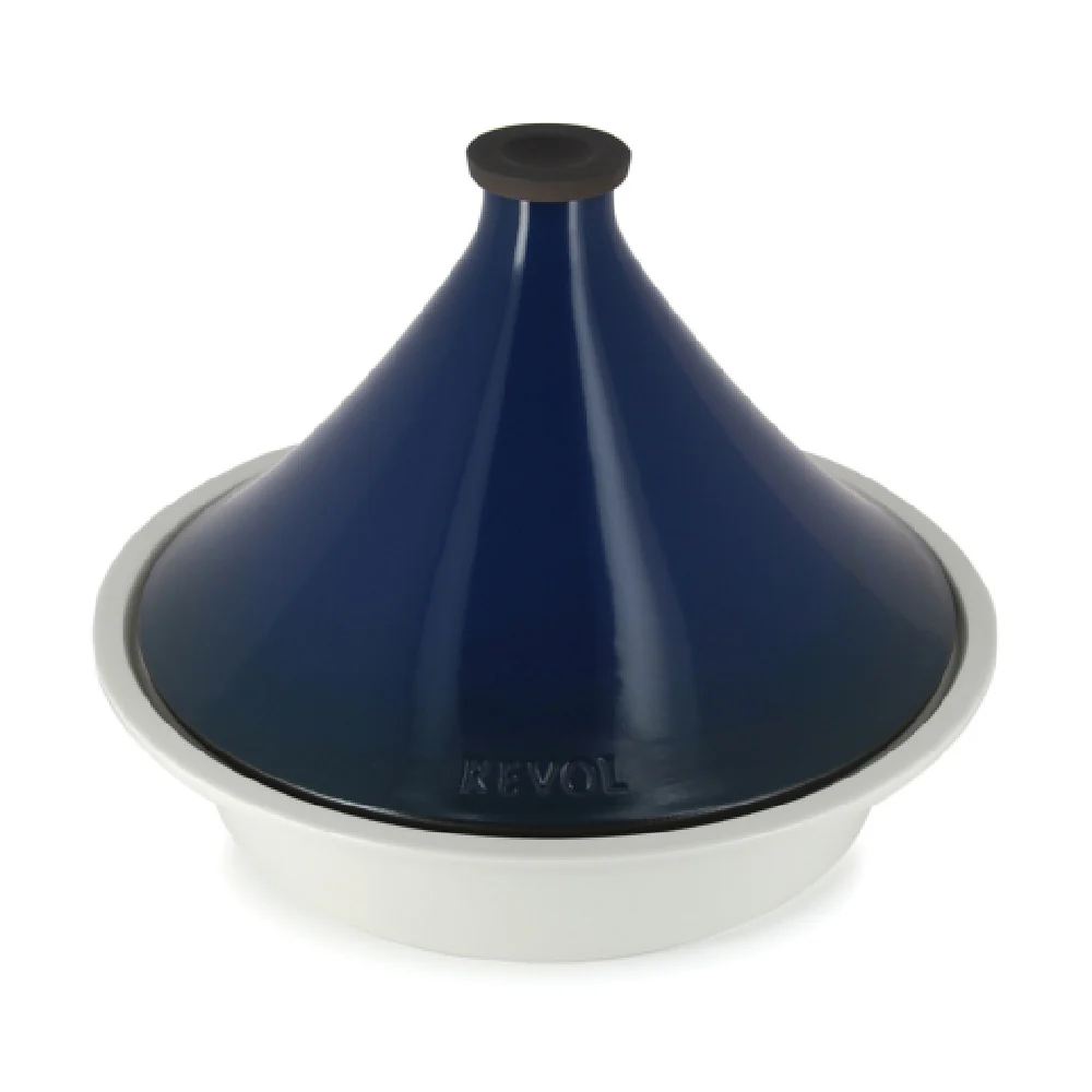 Revol 649877 101 Oz. Tajine 12.5 Inch Diameter Porcelain Blue with Durable Design Revol 649877 101 Oz. Tajine 12.5 Inch Diameter Porcelain Blue with Durable Design