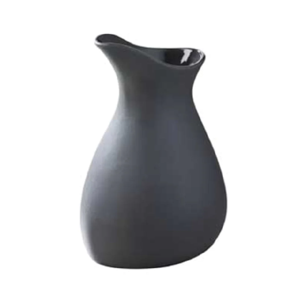 Revol 644385 3-1/2 Oz Milk Pot Porcelain Slate Glaze Interior Black Matte Exterior Revol 644385 3-1/2 Oz Milk Pot Porcelain Slate Glaze Interior Black Matte Exterior