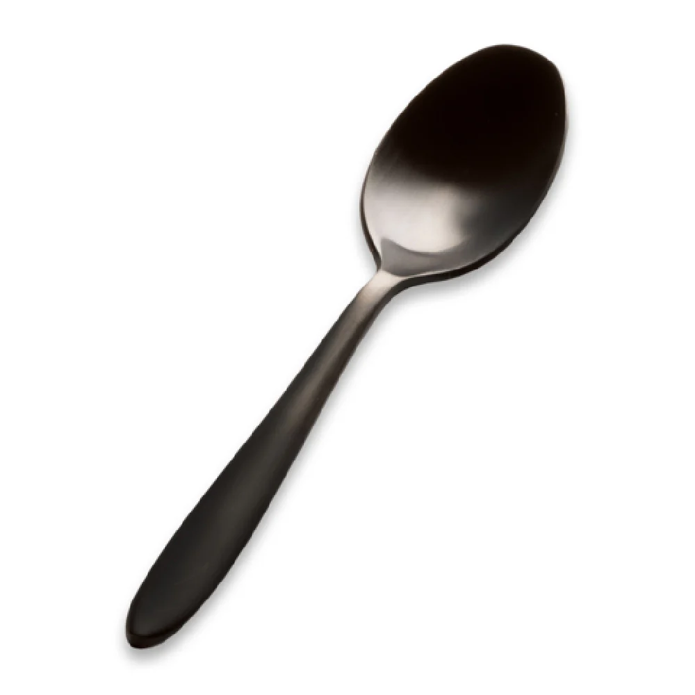 Bon Chef S4416BM 4.53 Inch Demitasse Spoon Black Matte Finish 18/10 Stainless Steel