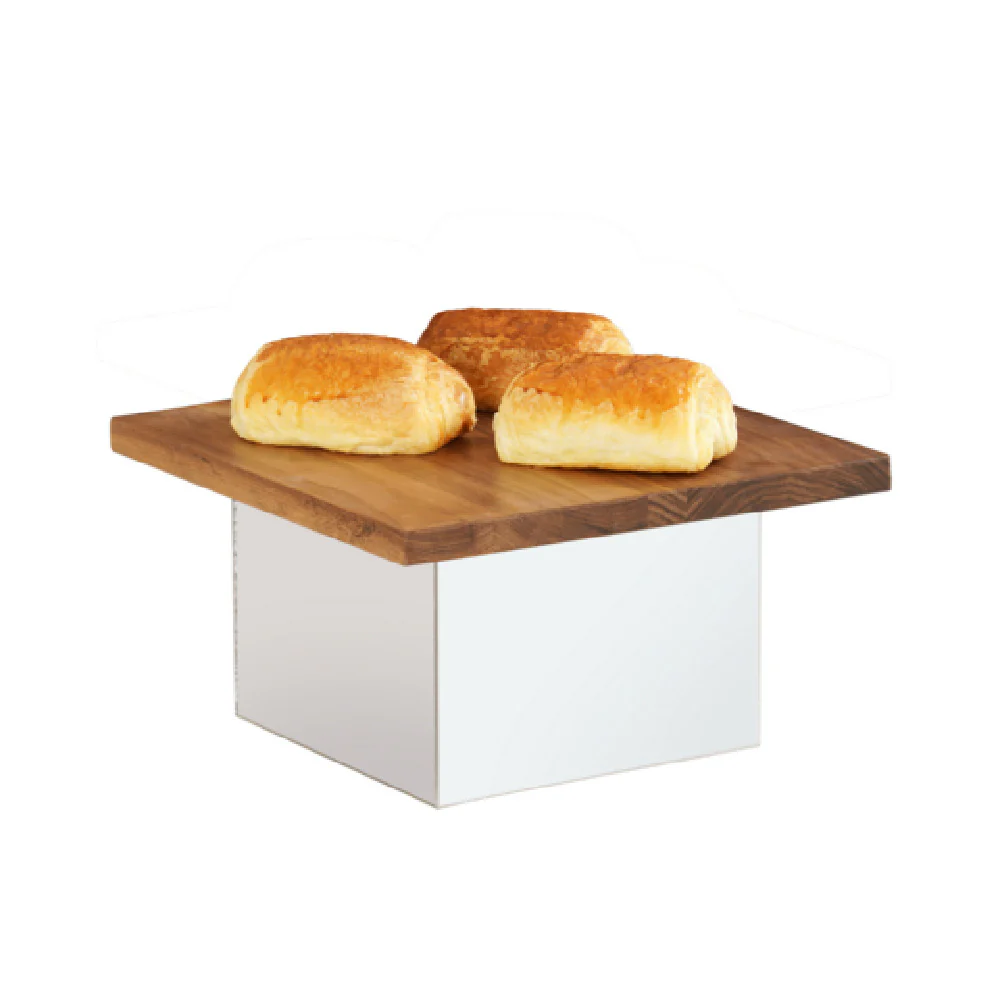 Cal-Mil 23872-4-49 8 Inch Milo Riser with Chrome Finish Display Riser
