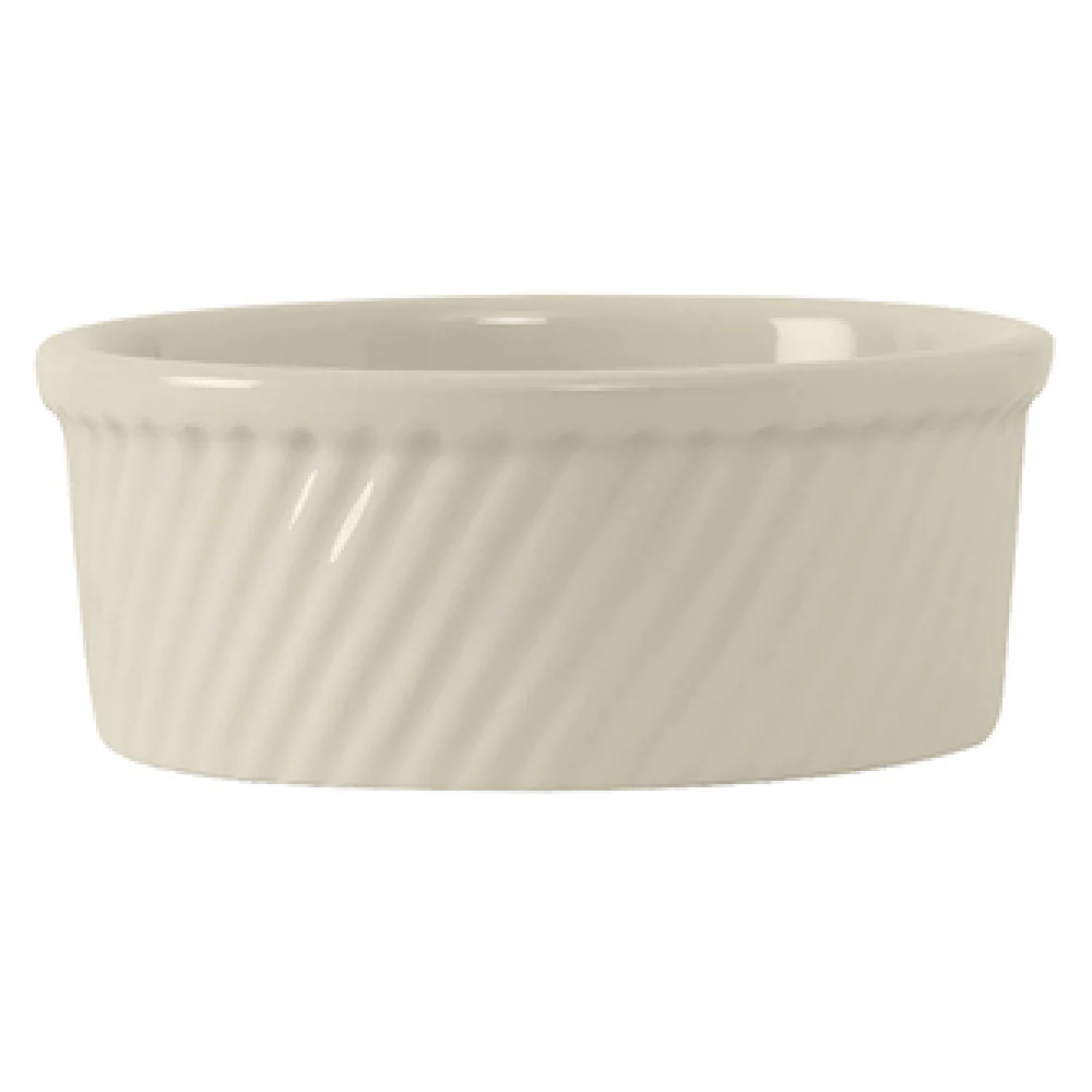 Tuxton BEX-2104 21 Oz Soufflé Round Swirl Ceramic China Dish Tuxton BEX-2104 21 Oz Soufflé Round Swirl Ceramic China Dish
