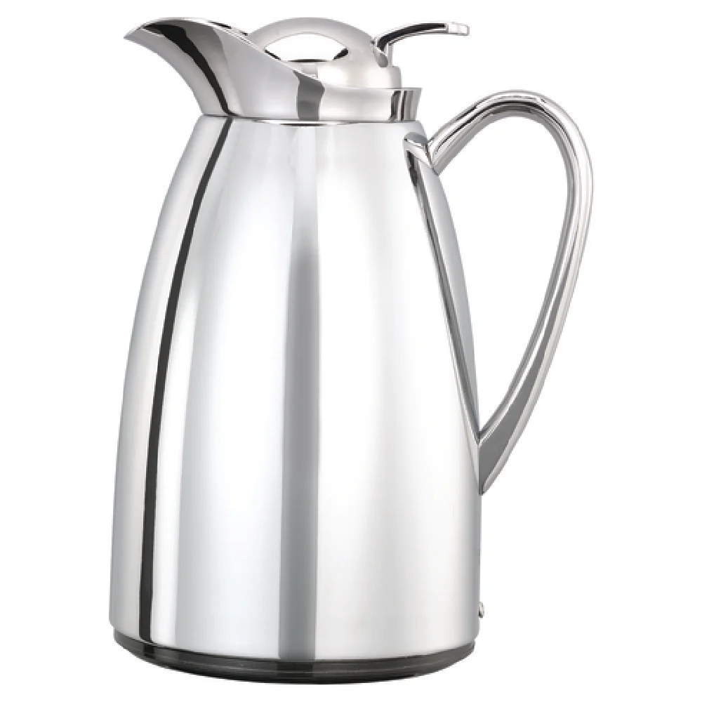Service Ideas CJZ6CH 5 Inch 0.6 Liter Vacuum Carafe Stainless Steel - 20 Oz