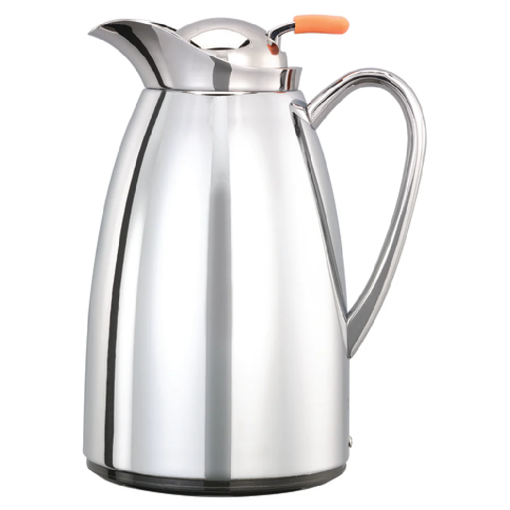Service Ideas CJZ6CH 5 Inch 0.6 Liter Vacuum Carafe Stainless Steel - 20 Oz Service Ideas CJZ6CH 5 Inch 0.6 Liter Vacuum Carafe Stainless Steel - 20 Oz