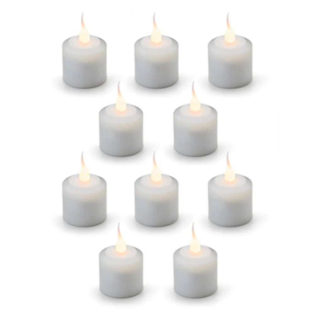 Hollowick HFRX10 1-4 Inch Rechargeable LED Flameless Candle 10 Packs Hollowick HFRX10 1-4 Inch Rechargeable LED Flameless Candle 10 Packs
