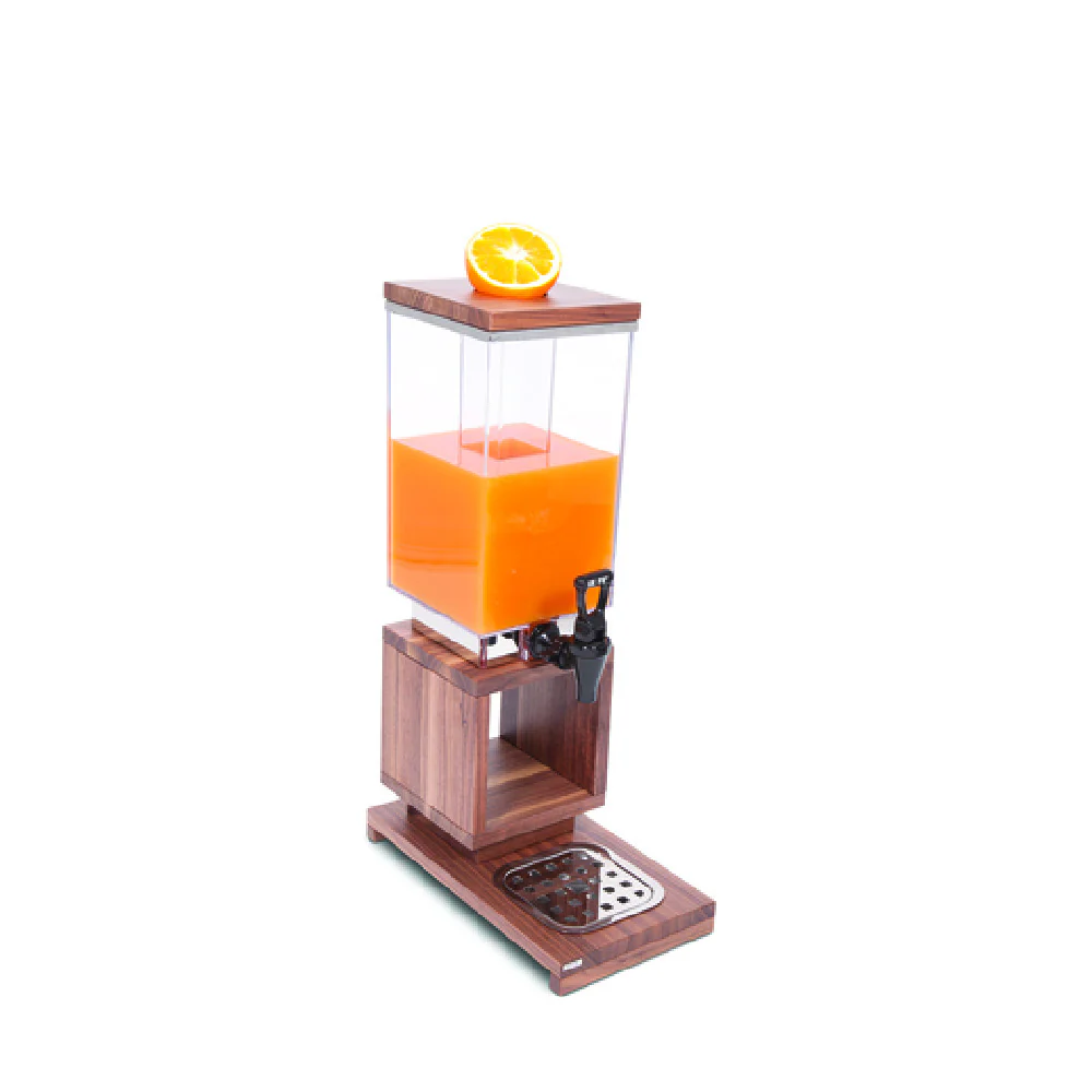 Service Ideas 15S00011 13.8 Inch Single Buffet Juice Dispenser Walnut Wood Base Service Ideas 15S00011 13.8 Inch Single Buffet Juice Dispenser Walnut Wood Base