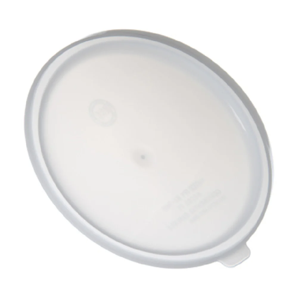 Carlisle 020302 7 Inch Round Bain Marie Food Storage Lid Polyethylene White with Snap-on Carlisle 020302 7 Inch Round Bain Marie Food Storage Lid Polyethylene White with Snap-on