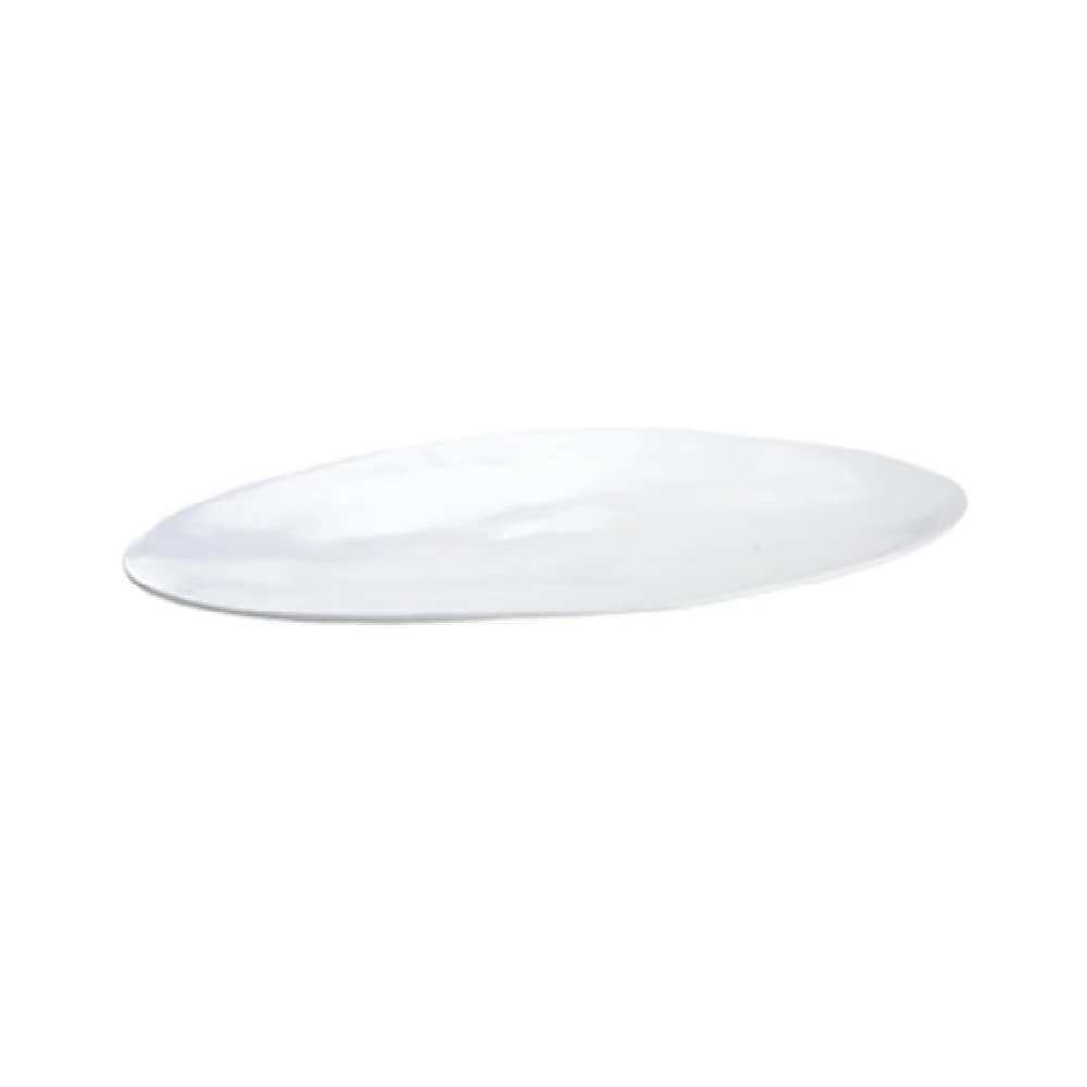 Tablecraft CW11068X 25-3/8 Inch Oblong Cold Holding Platter Aluminum Orange Finish