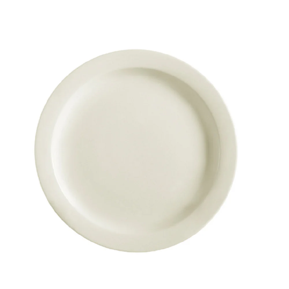 CAC China NRC-7 7-1/4 Inch Diameter Round Plate Ceramic Dishwasher Safe