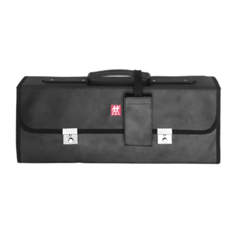 Zwilling 35004-600 16-1/2 Inch Knife Case Soft Black 16 Pocket Storage