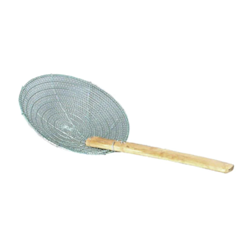 Town 42532/DZ 12 Inch Skimmer Galvanized Fine Mesh Bamboo Handle