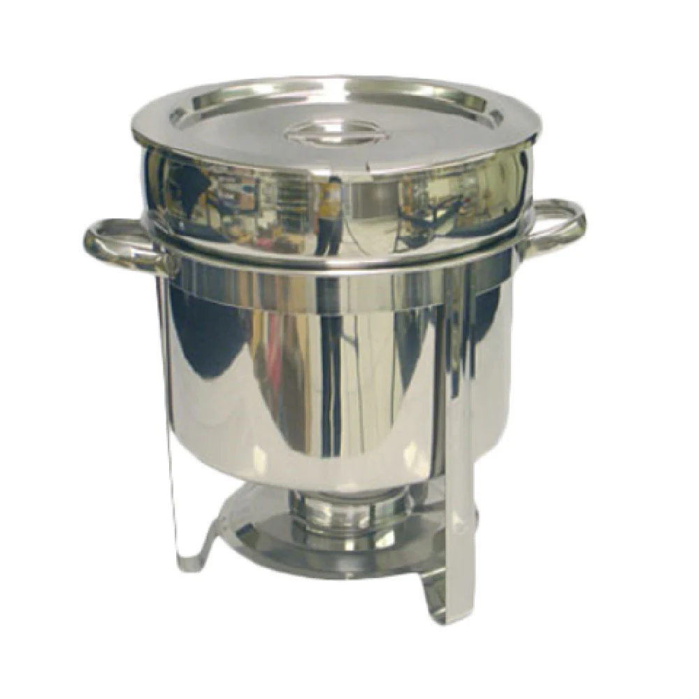 Thunder Group SLRCF8311 11 Quart Round Marmite Chafer with Lift-off Lid Stainless Steel Thunder Group SLRCF8311 11 Quart Round Marmite Chafer with Lift-off Lid Stainless Steel