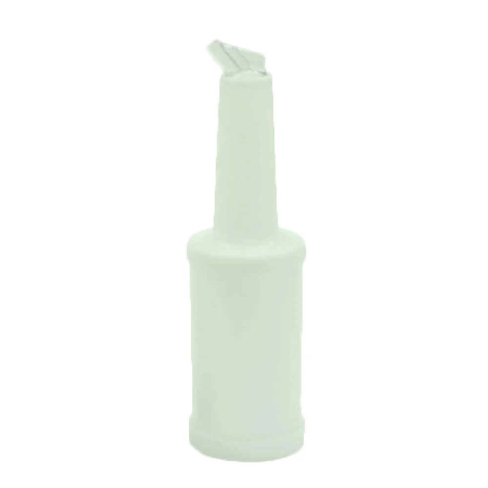 Thunder Group PLSNP01W 1 Quart Storer and Pour Plastic White with Color-coordinated Spout and Cap