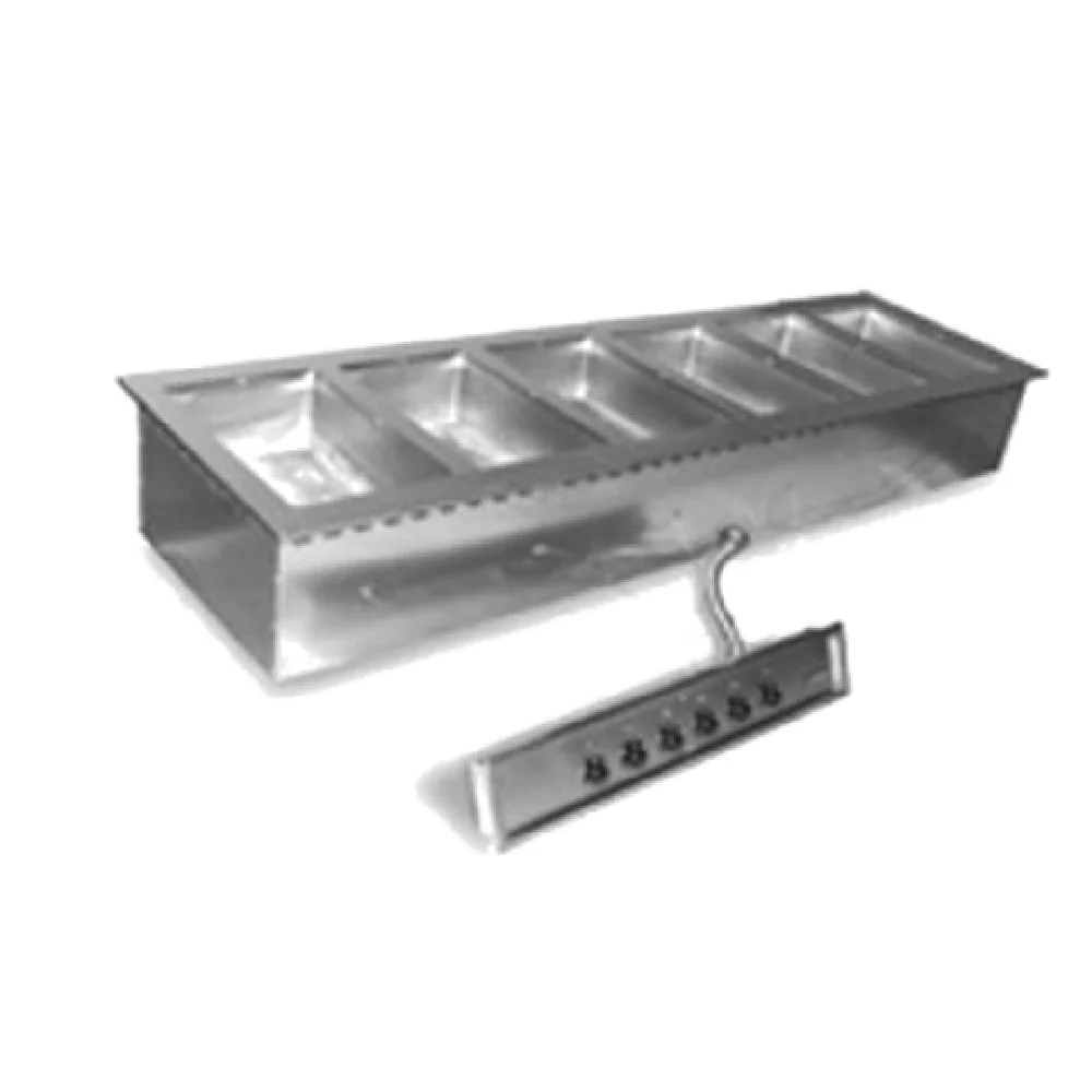 Eagle SGDI-6-240T-D Electric Hot Food Well Unit Drop-In 12 Inch Pans with Drain