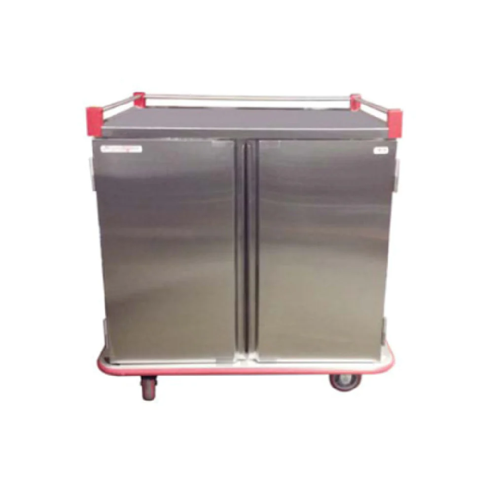 Carter Hoffmann PTDTT32 45 Inch Patient Tray Cart Stainless Steel with Wrap-around Bumper