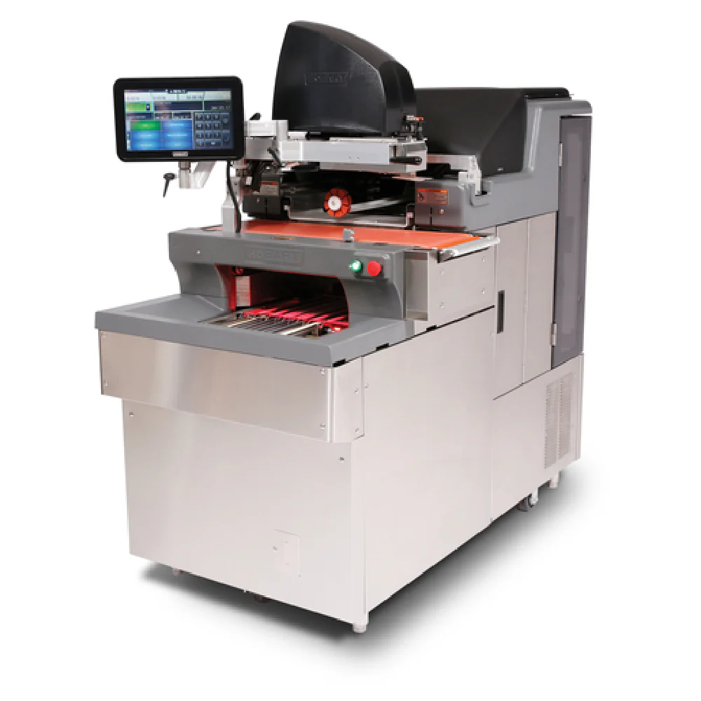 Hobart NGW2-LS2LR 88 Inch Automatic Wrapping System with Integrated Scale and Label Applier