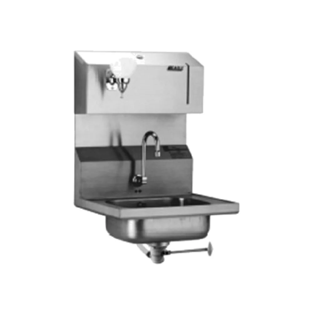 Eagle HSA-10-FODPE 14 Inch Hand Sink Wall Mount with Electronic Eye Faucet 304 Stainless Steel
