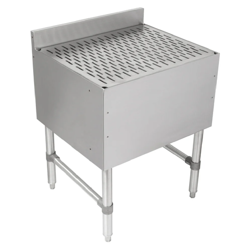 John Boos UBDB-2124-X 24 Inch Underbar Drainboard with Backplash Stainless Steel