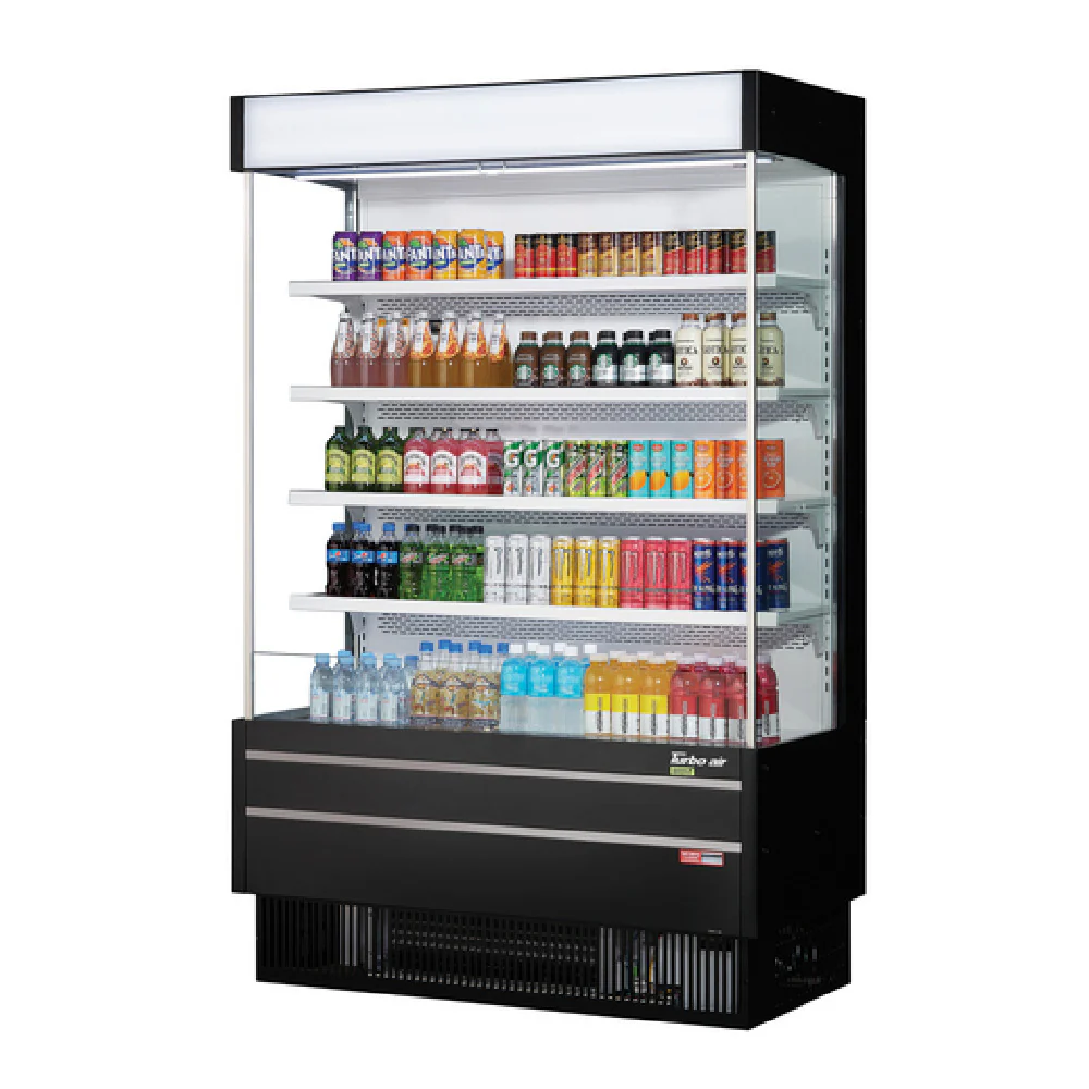Turbo Air TOM-50SEW(B)-N 52 Inch Vertical Air Curtain Display Merchandiser 21.3 cu. ft. Turbo Air TOM-50SEW(B)-N 52 Inch Vertical Air Curtain Display Merchandiser 21.3 cu. ft.