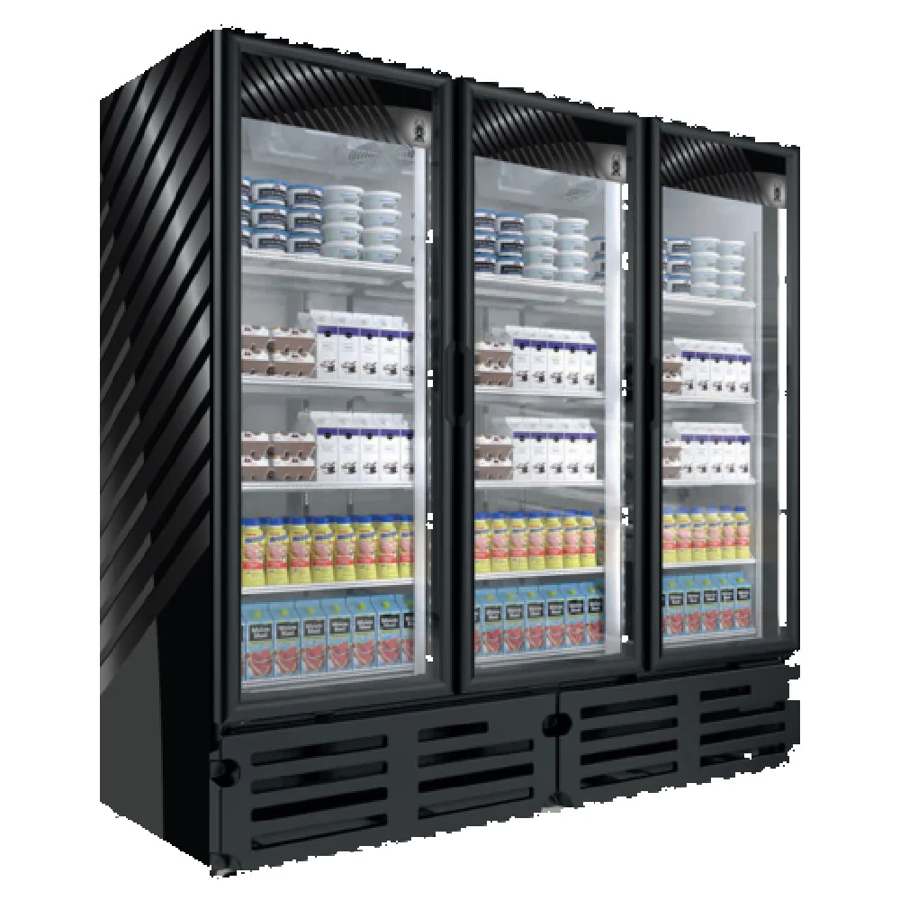 Akita AGM-53 78-3/4 Inch Refrigerated Merchandiser 66.3 cu ft Black Steel Akita AGM-53 78-3/4 Inch Refrigerated Merchandiser 66.3 cu ft Black Steel