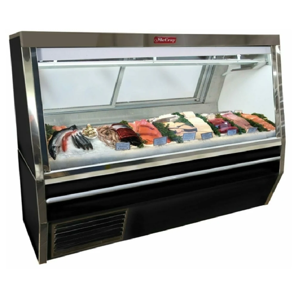 Howard-McCray SC-CFS34N-8-BE-LED 96 Inch Fish and Poultry Service Case with Ice Pan