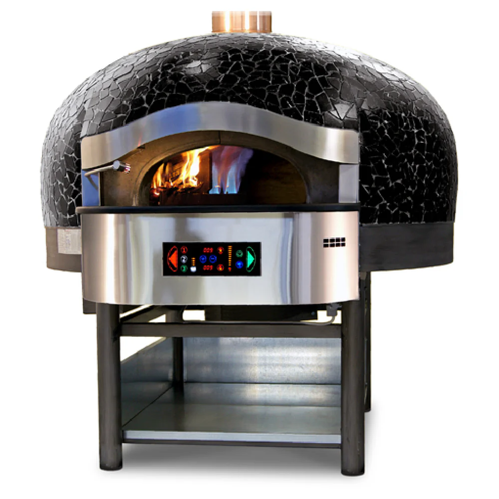 Rosito Bisani FGRI150-CM 59 Inch Gas and Wood Fired Rotary Pizza Oven 169000 BTU Rosito Bisani FGRI150-CM 59 Inch Gas and Wood Fired Rotary Pizza Oven 169000 BTU