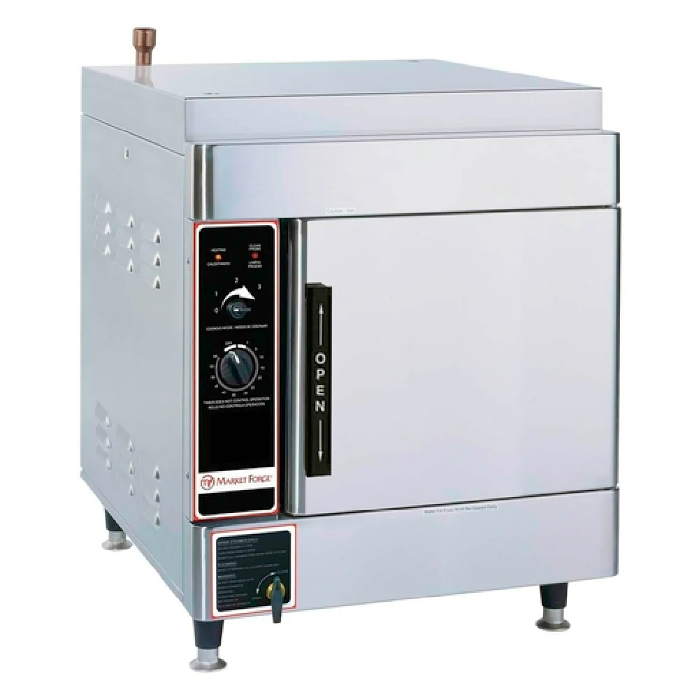 Market Forge ALTAIR II-4_208/60/3 24 Inch Electric Convection Steamer with 4 Pan Capacity Market Forge ALTAIR II-4_208/60/3 24 Inch Electric Convection Steamer with 4 Pan Capacity