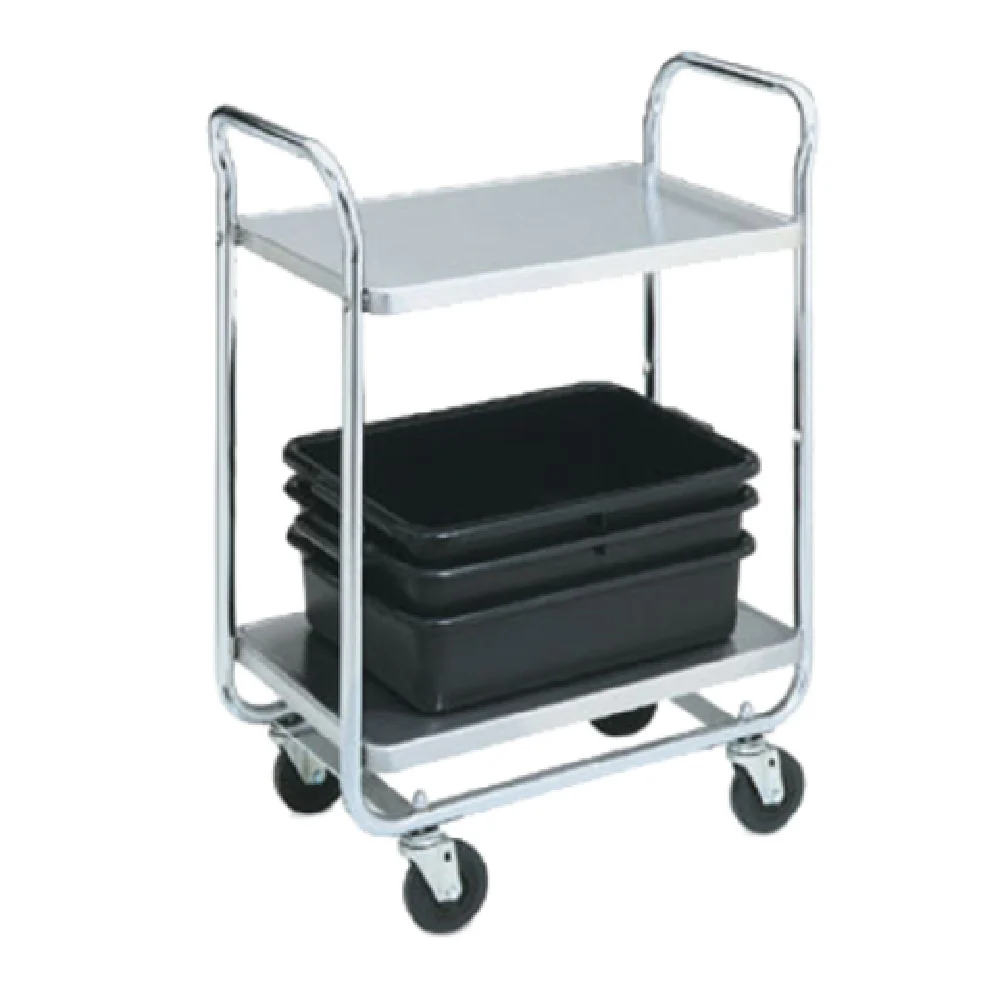Vollrath 97161 Utility Cart 21 Inch Width 500 Lb Capacity Chrome Plated Steel with 2 Shelves Vollrath 97161 Utility Cart 21 Inch Width 500 Lb Capacity Chrome Plated Steel with 2 Shelves